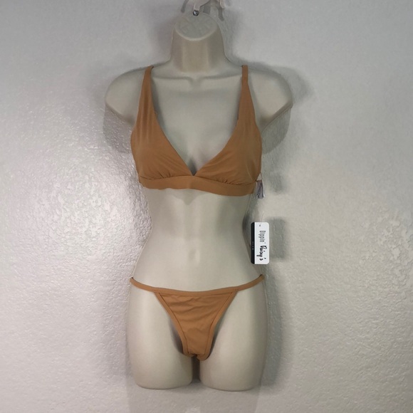Dippin' Daisy's Other - 2pc Dippin Daisy’s Bikini Set in Nude size Medium Adjustable Straps